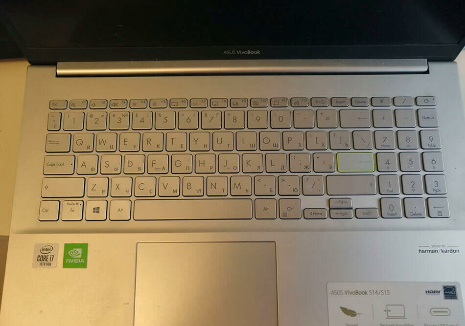 фото ремонт клавиатуры ноутбука ASUS